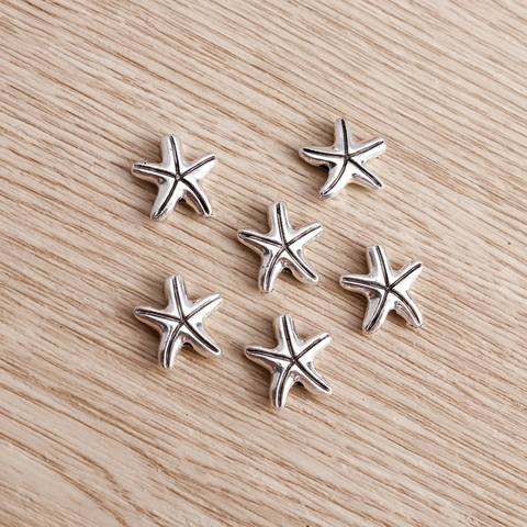 Colgantes de Estrella de Mar de Aleación de Zinc Vintage para Creación de Joyas DIY Accesorio de Dijes Estilo Marino