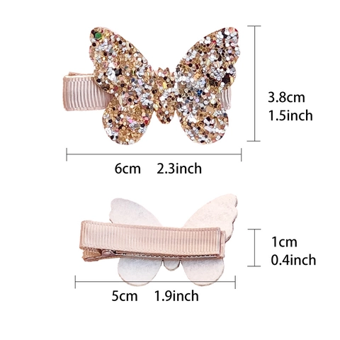 Glitzer Schmetterling Regenbogen Schleife Haarklammern Für Kleine Mädchen Süße Funkelnde Pailletten Haarnadeln Boutique Süß Haarschmuck