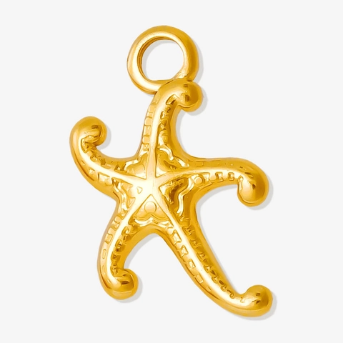 Colgante de Estrella de Mar de Acero Inoxidable 304 Estilo Oceano Dijes para Collar Pulsera Pendientes Accesorios Joyería