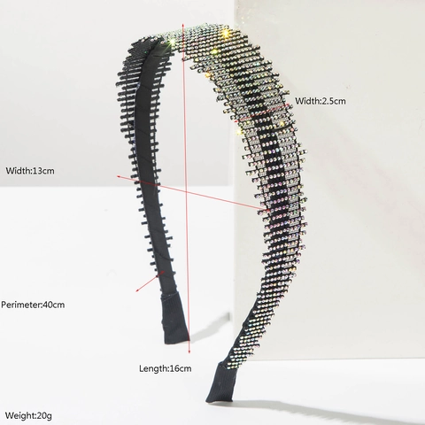 Diadema Vintage de Alta Gama con Strass para Mujer Banda para el Cabello de Cristal y Metal Elegante Accesorios para el Cabello