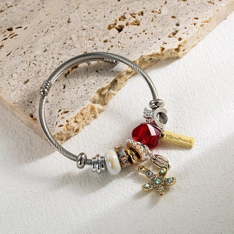 Bohemisch Legierung Perlen Drahtseil Armband Für Damen Strass Künstliche Perle Seestern Herz Charm Verstellbar Mode Schmuck Geschenk