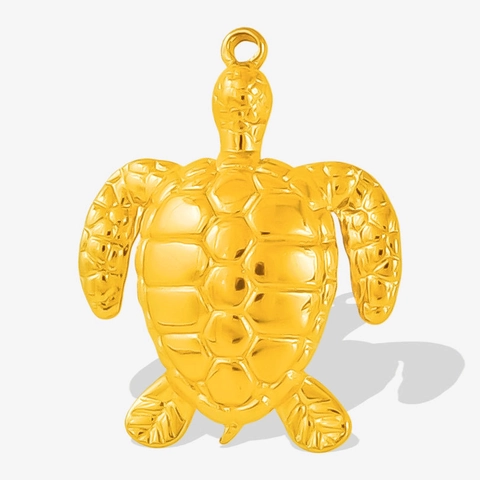 304 Stainless Steel Sea Turtle Pendant Animal Shape Necklace Accessory Vacuum 18K Gold Plated DIY Jewelry Making Finding Women
