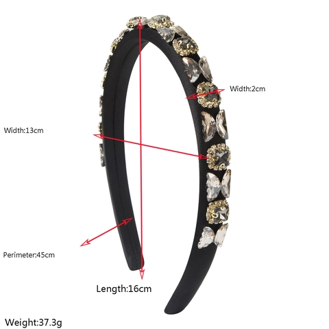Luxe Strass Vlinder Gevoerde Haarband Voor Vrouwen Vintage Satijnen Stof Haarband High End Feest Mode Haaraccessoires