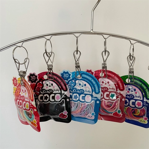 Coleteros Elásticos Pequeños de Colores para Mujeres y Niños Gomas de Pelo de Alta Elasticidad Accesorios Dulces para el Cabello para Niñas