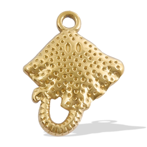 Ciondolo Manta Trigone Acciaio Inossidabile Oceano Animale Marino Fascino Per DIY Collana Braccialetto Gioielli Accessorio