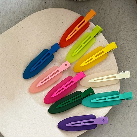 Fermaglio per Capelli a Goccia in Gelatina Colorata Clip a Becco d'Anatra in Plastica Opaca e Metallo per Donna Ragazza Accessori