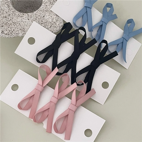 Pinza para el Cabello con Lazo de Tela Hecha a Mano Estilo Coreano Dulce Clip de Pico de Pato para Mujer Niña Accesorios para el Cabello