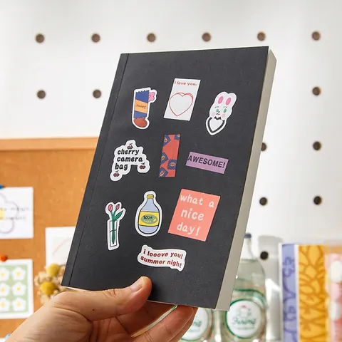 Taccuino in Carta Kraft Ispessita Pagine Bianche Album da Disegno per Ufficio Studenti Forniture per Scrittura Diario