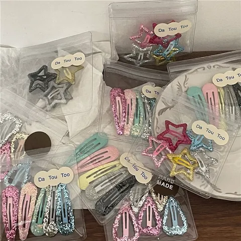 Irillerende Pailletten Glitter Haarspelden Zoete Ster Hart Waterdruppel BB Clips Veelkleurige Mode Haaraccessoires Voor Meisjes