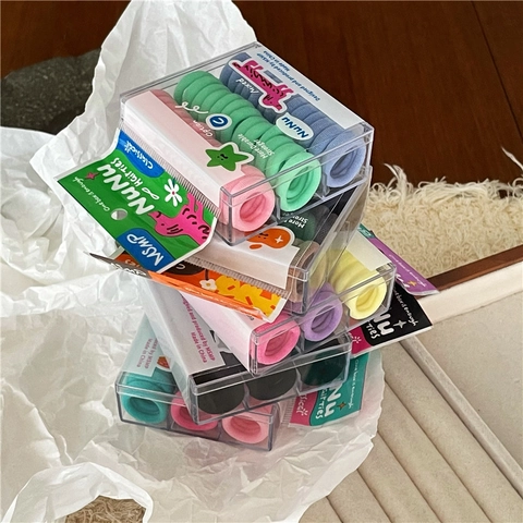 Elastici per Capelli per Bambini con Stampa di Animali in Tessuto Anello Asciugamano Fasce Colorate Morbidi Scrunchies Accessori Capelli