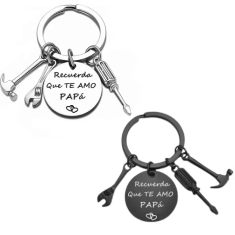 Llavero De Herramientas De Acero Inoxidable Para Papá Recuerda Que Te Amo PAPÁ Colgante Martillo Llave Destornillador Regalo