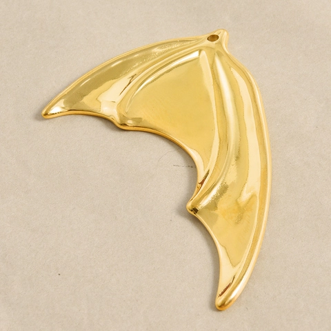 Stainless Steel Bat Wing Pendant DIY Jewelry Accessories Gothic Dragon Wings Charms For Necklace Keychain Halloween Decoration