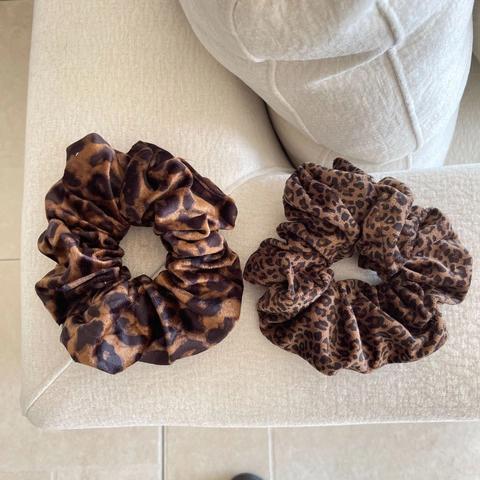 Vintage Leopard-Haargummis aus Polyester Weiche Große Haarbänder Für Damen Mädchen Elegante Tiermuster Haar-Accessoires