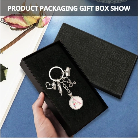 Nurse Day Floral Letter Keychain Medical Syringe Stethoscope Heart Pendant Zinc Alloy Alphabet Bag Charm Jewelry Gift