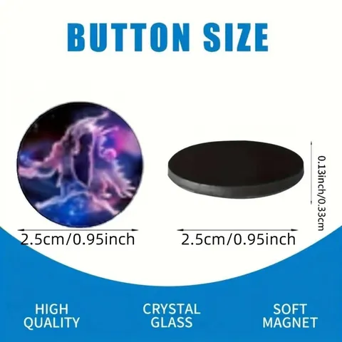 12Stück Glas Kühlschrankmagnete 12 Sternzeichen Sternenhimmel Konstellation Runde Kristallglas Magnetische Aufkleber Für Kühlschrank Whiteboard Büro Zuhause Dekoration