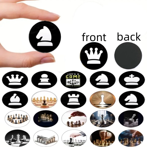 Schach Kühlschrankmagnete Glas Rund Kristallglas Dekorative Magnete Für Küche Büro Whiteboard Locker Home Dekor Zubehör
