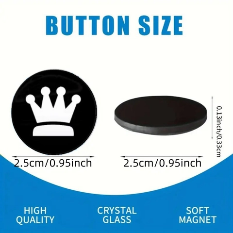 Schach Kühlschrankmagnete Glas Rund Kristallglas Dekorative Magnete Für Küche Büro Whiteboard Locker Home Dekor Zubehör