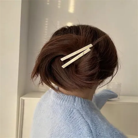 Acetat Haarklammer Für Damen Schildpatt Marmormuster Geometrisch Handgefertigte Haarnadel Täglicher Ausflug Haarschmuck