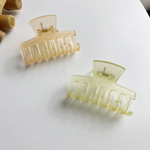 Pinza para el Pelo Mate Color Gelatina Estilo Coreano para Mujer Pequeña Mediana Acrílico Transparente Accesorios de Cabello