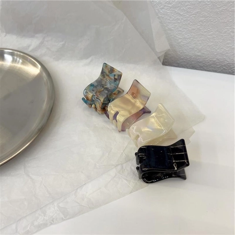 Azetat Marmor Muster Haarklammer Kleine Haargreifer Für Damen Elegante Frisur Accessoire Handgefertigtes Mode Styling Tool