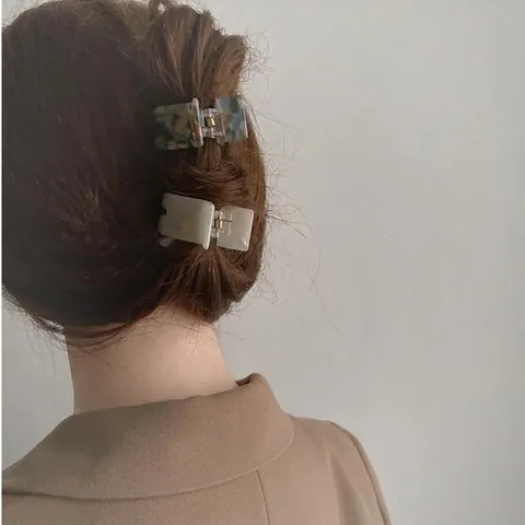 Azetat Marmor Muster Haarklammer Kleine Haargreifer Für Damen Elegante Frisur Accessoire Handgefertigtes Mode Styling Tool