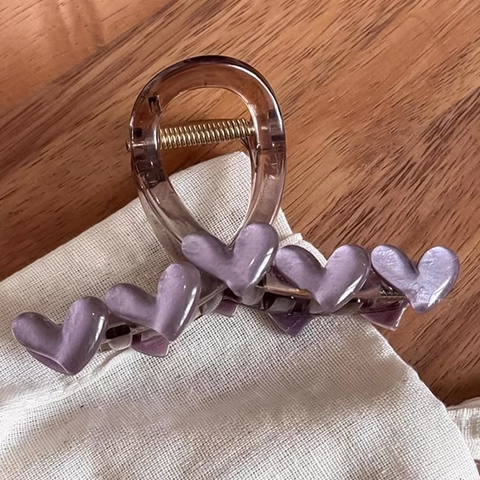 Mode Acryl Fünf Herz Haarklammer Für Damen Koreanischen Stil Elegant Große Haarklammer Haarschmuck Für Den Täglichen Gebrauch