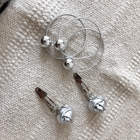 Cooler Silber Rose Haarclip Retro Metall BB Clip Für Damen Süß Mode Haarschmuck Vintage Metallische Blume Haarnadel