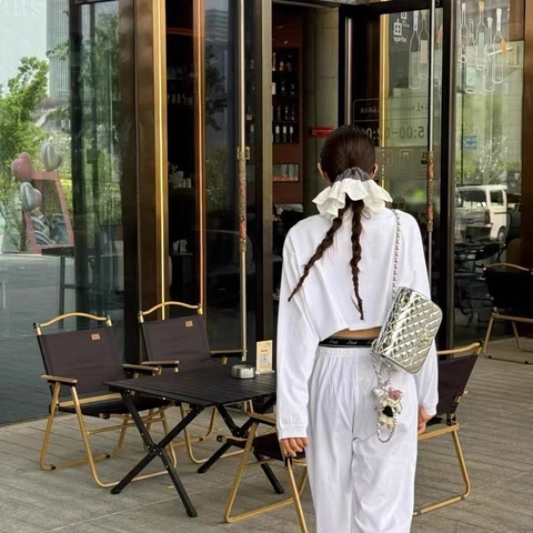 Elastico per Capelli Grande con Volant in Pizzo Tessuto a Quadretti Stile Coreano Dolce Accessori per Capelli Donna Ragazze