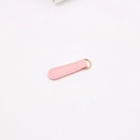Tiretto per Cerniera in Pelle PU Minimalista Con Anello a D in Metallo per Sostituzione Borsa Abbigliamento Pendente Custodia DIY