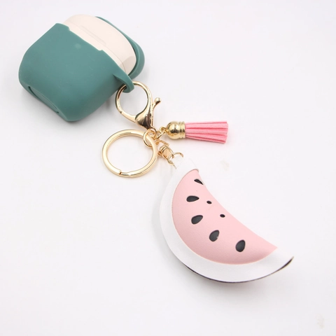 Künstliches Leder Schlüsselanhänger Fruchtform Wassermelone Erdbeere Hase Taschenanhänger Mit Quaste Gold Hummerverschluss Für Damen Mädchen