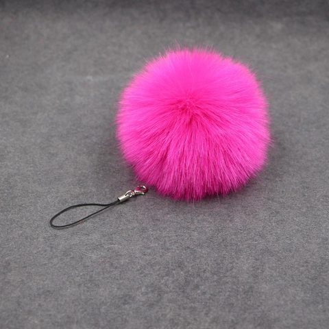Kunstpelz Bommel Schlüsselanhänger Weicher Plüsch Pelzball Tasche Charm Schlüsselanhänger Telefon Anhänger Zubehör Für Damen Mädchen Geschenk