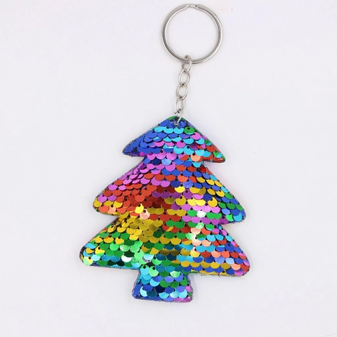 Omkeerbare Flip Pailletten Sleutelhanger Schattig Dier Eenhoorn Ster Hart Dolfijn Vorm Tasbedel Glimmende Sleutelring Cadeau
