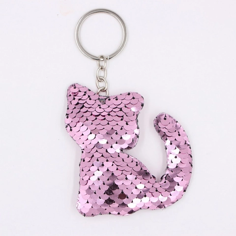 Portachiavi con Paillettes Reversibili Ciondolo per Borsa Glitter Cuore Stella Unicorno Delfino Farfalla Forma per Ragazze Donna Decorazione Regalo