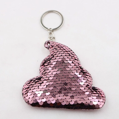 Porte-clés Cœur à Paillettes Réfléchissantes Pendentif de Sac Forme Sirène Flamant Rose Ananas Éléphant Cadeau Femme