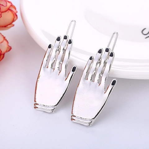 Handgeformte Legierung Haarklammern Für Damen Modische Galvanisierte Metallseitenklammern Einzigartiger Haarschmuck Individueller Stil Haarnadel