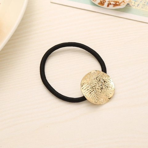 Minimalistisch Damen Hoch Elastisch Haargummi Mit Gold Legierung Anhänger Hirsch Löwe Strohhut Geometrisch Koreanisch Haarschmuck