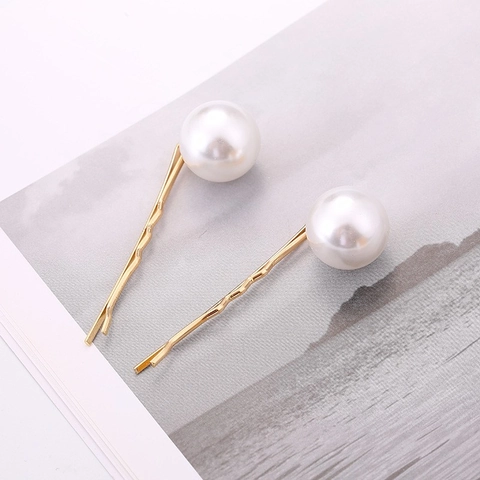 Elegante Legierung Künstliche Perlen Haarklammern Für Damen Täglich Büro Party Dekor Gold Silber Bobby Pins Kopfschmuck Schmuck
