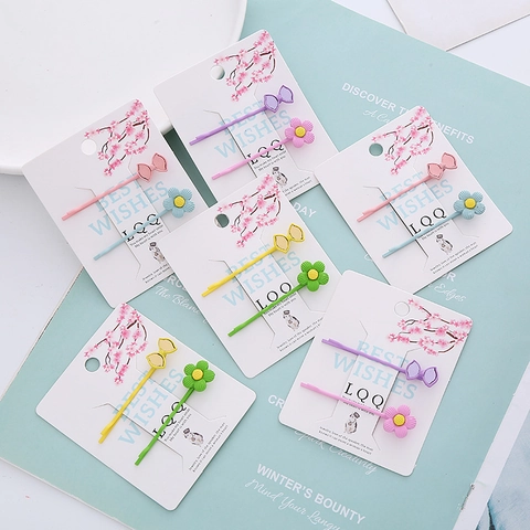Süße Blumen Schleife Haarspangen Set Metall Haarnadeln Für Mädchen Damen Täglich Schule Niedliche Haarschmuck Accessoires