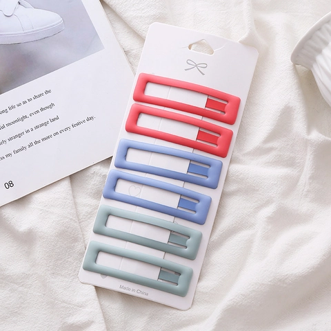 Minimalist Matte Metal Hair Clips For Women BB Clips Non-Slip Side Clips Simple Fashion Elegant Hair Accessories