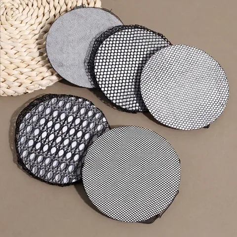 Zwart Kant Haarnetje Elastische Knot Cover Voor Vrouwen Dans Ballet Verpleegster Professionele Knot Styling Haar Accessoires