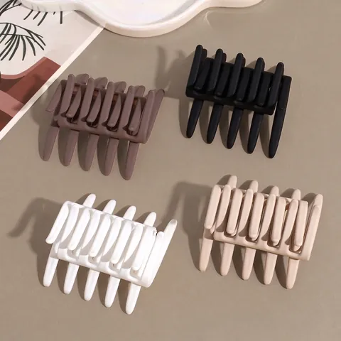 Minimalist Matte Cross Hair Claw Clip For Women Lazy Style Hair Comb Hair Grip Back Of Head Hair Styling Accessories Fashion Headwear