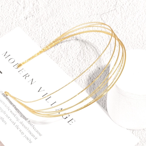 Diadema de Aleación Perla Artificial Strass Multicapa Luna Estrella Moda Cintillo Mujer Joyería Diaria Accesorios Para Cabello