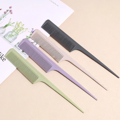 Professional Hair Styling Point Tail Comb Eco Friendly Plastic Teasing Comb Fine Tooth Hair Sectioning Comb For Women Salon