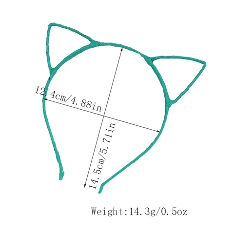 Cute Cat Ear Headbands Cloth Wrapped Metal Frame Hair Hoop For Women Girls Daily Party Cosplay Decorative Hair Accessories