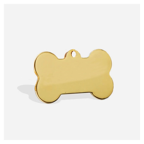 Médaille D'Identification Pour Animaux En Alliage De Zinc Forme D'Os Métal Poli Pendentif De Collier Pour Chien Bijoux Cadeau