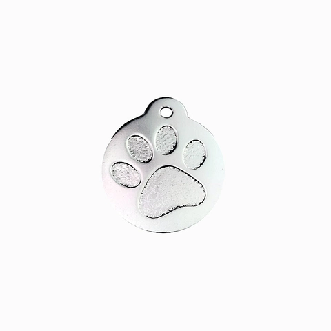 Targhetta Identificativa per Animali in Lega di Alluminio Con Design Impronta di Zampa Etichetta Anti-smarrimento per Cani Gatti
