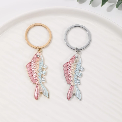 Llavero de Esmalte de Vida Marina Colgante de Delfín Ballena Estrella de Mar Concha Llavero Save The Whales Joyería de Moda Regalo