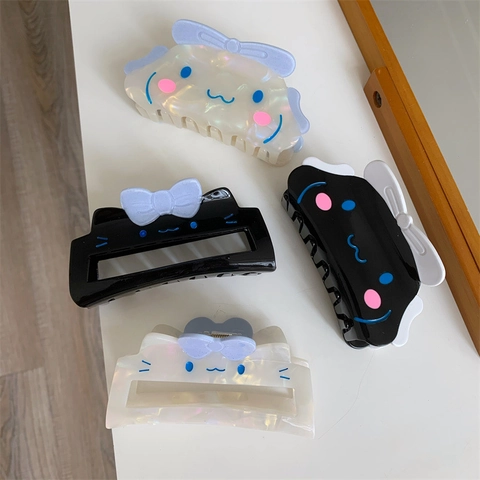Cute Cartoon Dog Acetate Hair Claw Clip For Women Girls Large Shark Clip Hair Accessories Fashion Handmade Headwear Gift