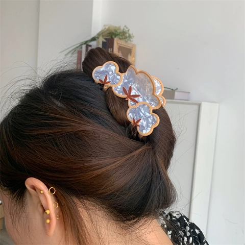 Molla per Capelli in Acetato a Forma di Animale Vintage Scoiattolo Alpaca Cavallo Design Ispirato alla Natura Donna