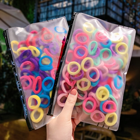 High Elasticity Hair Ties For Kids Baby Women Colorful Candy Color Soft Rubber Bands Daily Hair Accessories Hair Rope